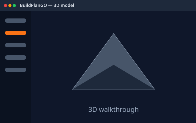 3D model view in BuildPlanGO